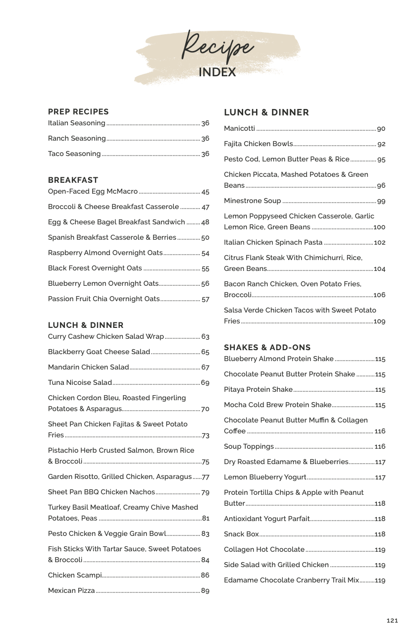 SPRING MACRO RECIPE BOOK | HARDCOVER